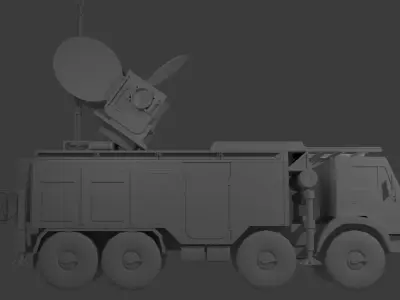 Krasnuha-4 Anty Drone EWS Low-poly 3D model