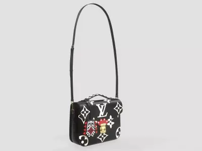 Louis Vuitton Crafty Pochette Metis Bag Black Low-poly 3D model