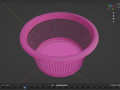 BASKET 02 Low-poly 3D model