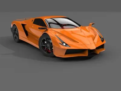 Supercar one 3D model