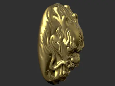 dragon head 3D print model