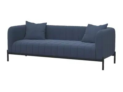 Jaxon Dark Blue Sofa 3D model