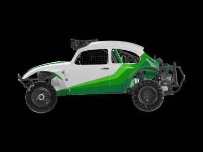 VW Baja 1985 3D model