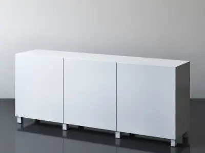 BESTA Storage combination with doors collection 3D model