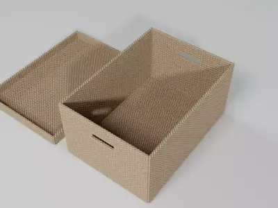 WICKER BASKET01 3D model