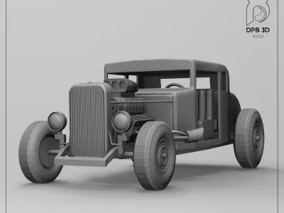 HOT ROD 3D print model