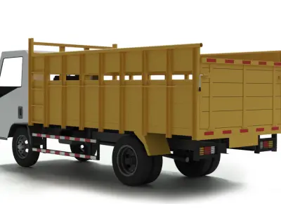 Wooden Truck  3D model