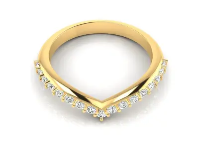 Ring M43The luxury female ring with gems wedding 3D print model