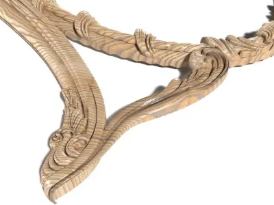 Frame-031 gold ornate mirror 3D model