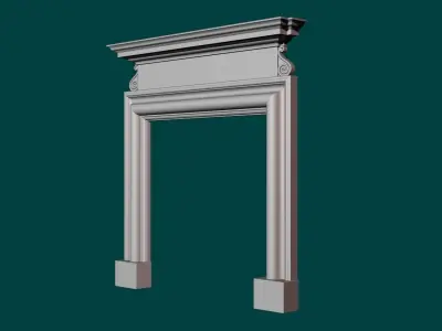Georgian style fireplaces series No1 3D model