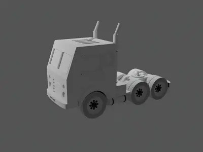 3D Truck model without trailer 3D model