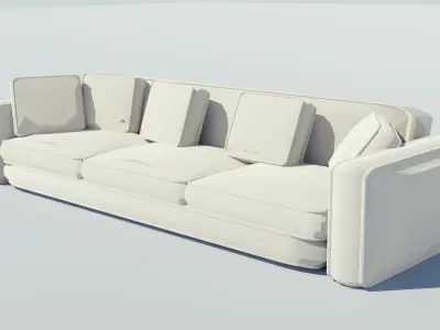 Luxury Couch  Low-poly 3D model