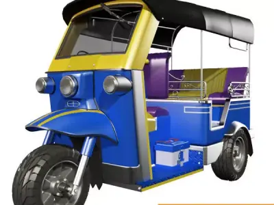 TuckTuck taxi tuk - tuk 3D model