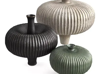 Mushroom vases 3D model