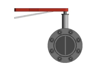 U-PVC BUTTERFLY VALVE - Auto size- Size - 50mm-250mm 3D print model