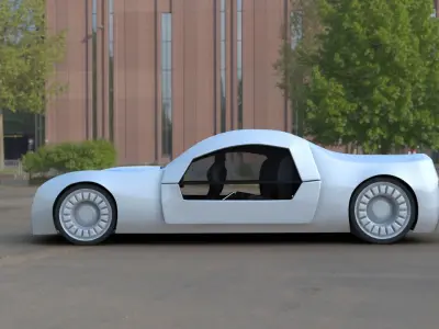 Futuristic Concept Car 3D model