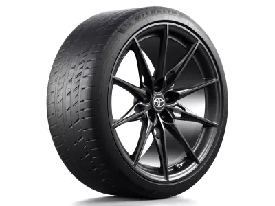 Toyota Supra 2025 wheel Low-poly 3D model