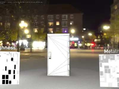 Electrical Distribution Cabinet 3 Low-poly 3D model