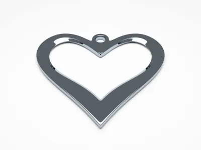 Heart Pendant Jewellery 3D print model
