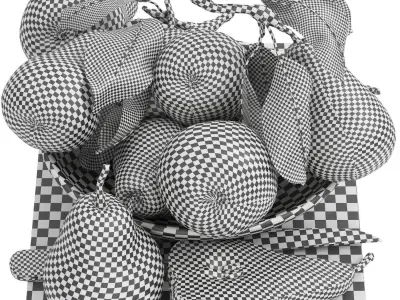 bowl of pears 3D model