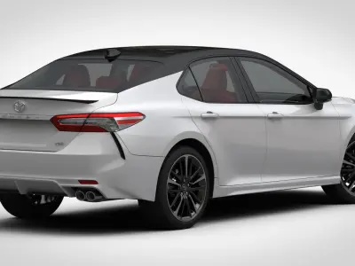 Toyota Camry XSE V6 2018 detaied interior 3D model
