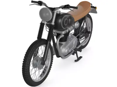 Dual Sport Motorcycle 3D model