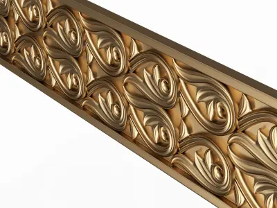 Ornament Element Molding 025 Low-poly 3D model