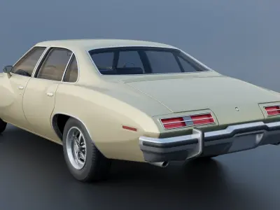 Pontiac LeMans 4 Door 1973 3D print model