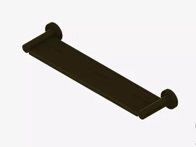 Shelf - Shower - Luxury - Round Low-poly 3D model
