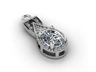 Mini Set Ring Pendant Earrings STL 3DM Womens Jewelry 3D print model