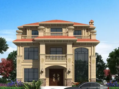 architecture luxury villa  3D model