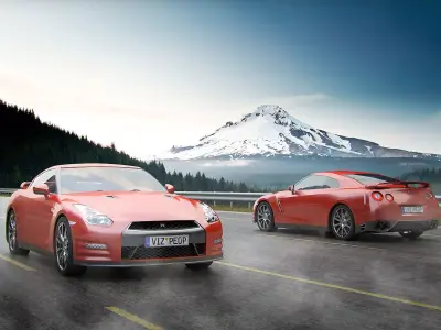 Sports red car  3D model