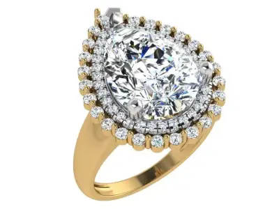 Pear Cluster Ring 4639 3D print model