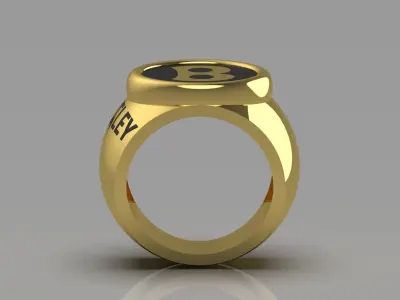 man gold ring mr0071 3D print model