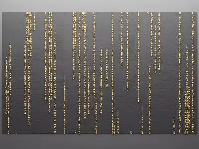 Panel painting MATRIX 3D 3D model