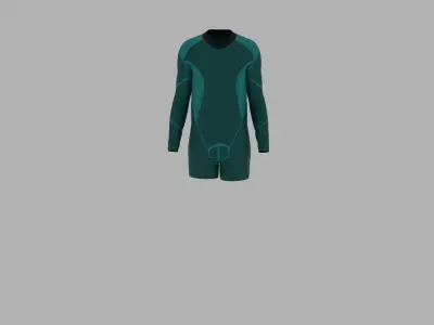 Sport Suit Low-poly 3D model