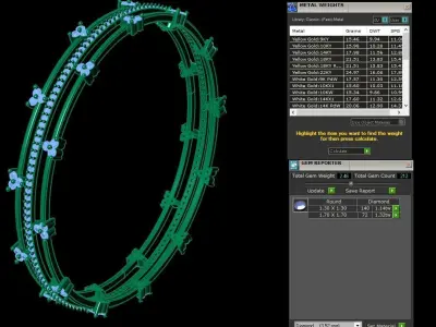 Diamond Jewelry Bangle Bracelet 3D print model get