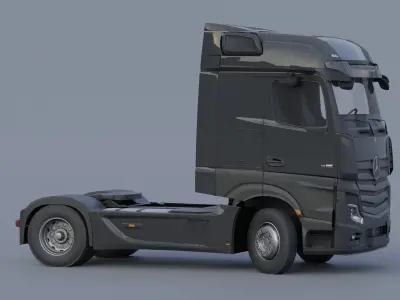  Mercedes-Benz Actros 2020 lowpoly Low-poly 3D model