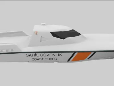 Coast Guard Boat MRTP Kaan 3D model
