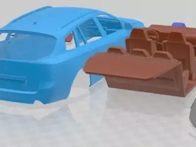 Renault Laguna Estate 2011 Printable Car  3D print model