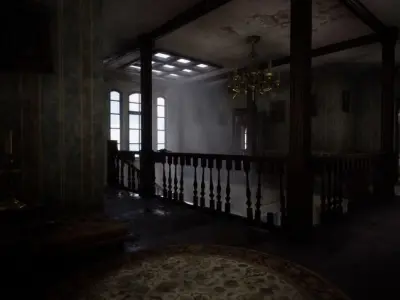 Resident Evil Haunted House Unreal Engine ready to use  3D model