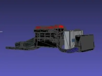 SR20DET water pump in sky for sims Low-poly 3D model