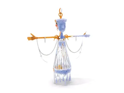 Elegant Crystal Chandelier model pack Low-poly 3D model