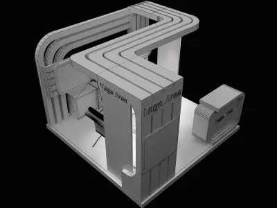  Booth Exhibition Stand a114  3D model