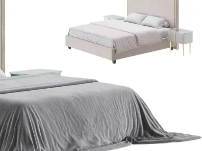 Hamilton Tall Bed 3D model