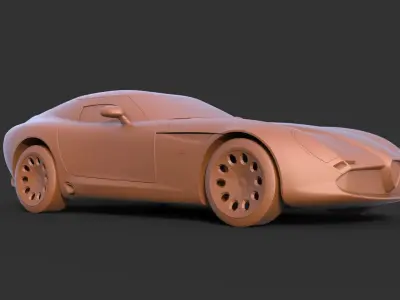 Alfa Romeo Zagato TZ3 3D print model