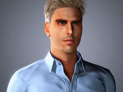 Jon Kortajarena Character Low-poly 3D model