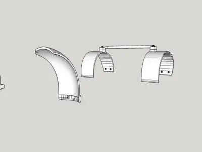 Wheel arches for the 2004 subaru Impreza body from tamiya 3D print model