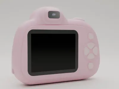 Kids camera Low-poly 3D model