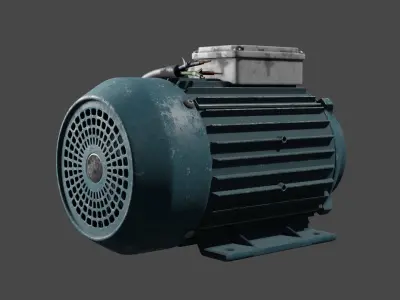 Electic engine 3D model